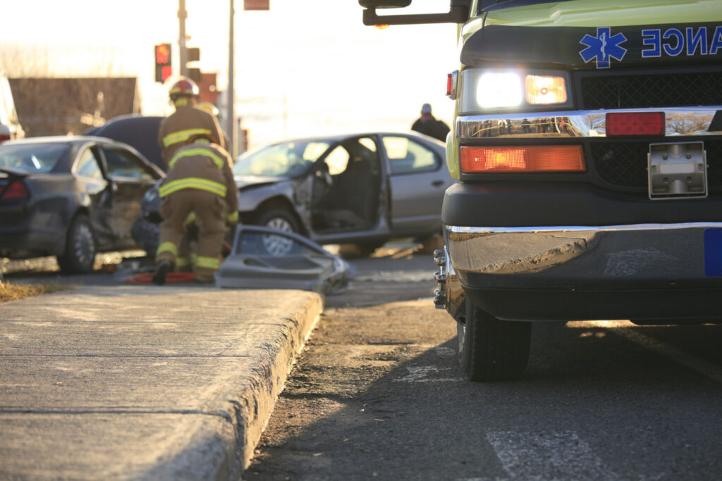 Fatal Car Accident scene