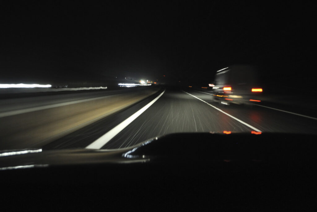 New Jersey’s Dangerous Roads photo at night.